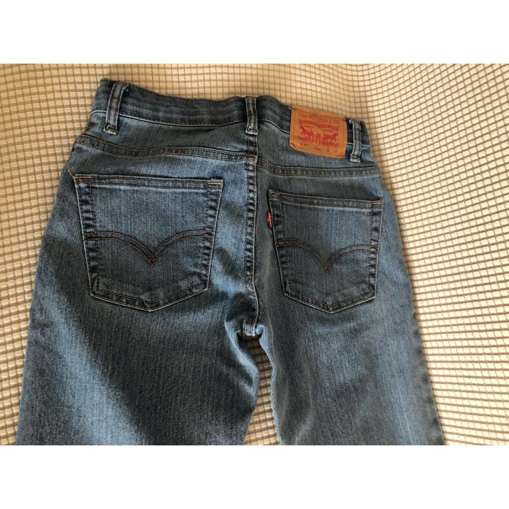 Levi’s 511 Boys Slim Fit Jeans Size 12 Reg W26 L27 Light Wash Stretch NWOT